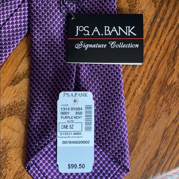 Men’s purple tie one size - Picture 1 of 4